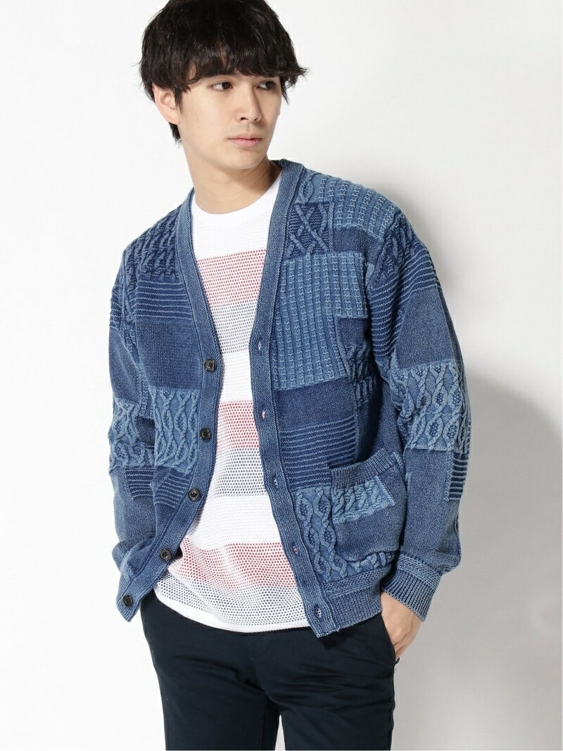 Cotton Indigo Fun Cardigan 11-15-1328-156: Indigo