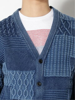 Cotton Indigo Fun Cardigan 11-15-1328-156: Indigo Cotton Indigo Fun Cardigan 11-15-1328-156: Indigo