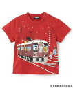 kladskap 【阪急電鉄】蓄光プリント半袖Tシャツ ナルミヤオンライン トップス カットソー・Tシャツ ブルー【送料無料】