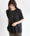 Reflect 【接触冷感/洗える】ピンタックデザインチュニックブラウス リフレクト トップス シャツ・ブラウス ブラック ピンク グレー ブラウン【送料無料】