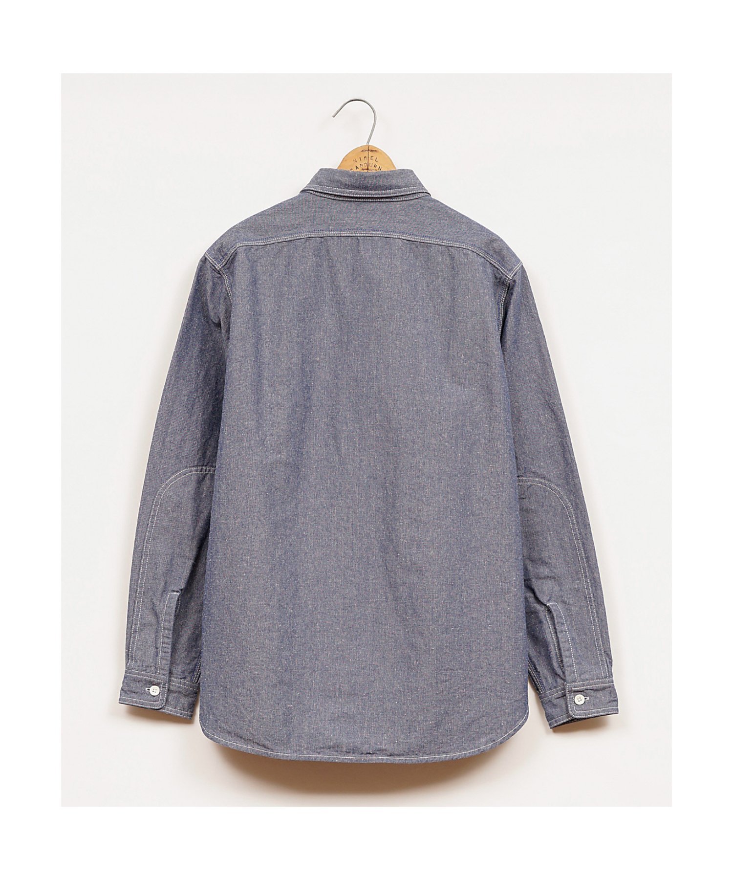 【公式】ナイジェル・ケーボン / UNISEX / シャンブレーシャツ ナイジェル・ケーボン トップス シャツ・ブラウス ブルー