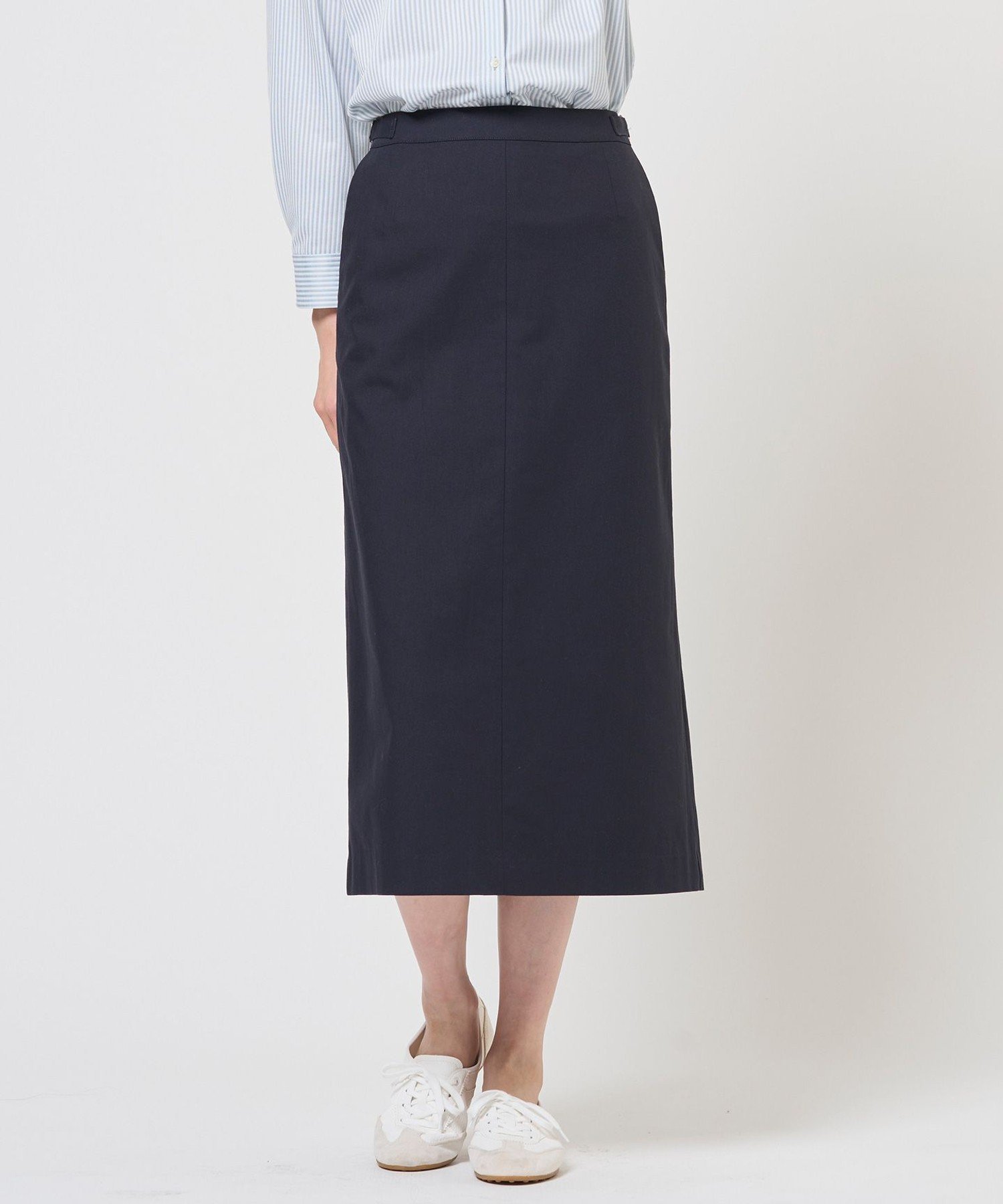 【SALE／30%OFF】J.PRESS TCリネン ドライツイル ナロー スカート ジェイプレス スカート ロング・マキシスカート グレー ネイビー【送料無料】