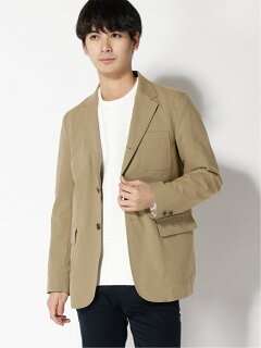 Taslan Chambray 3-button Travel Sport Coat 11-16-1569-803: Khaki Taslan Chambray 3-button Travel Sport Coat 11-16-1569-803: Khaki