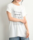 【SALE／40%OFF】INTERPLANET INTERPLANET/(W)街並みプリント3DTシャツ インタープラネット トップス カットソー・Tシャツ ホワイト ブラウン ネイビー