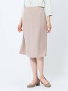 【SALE/50%OFF】m.f.editorial ストレッチウォッシャブル フレアースカート 茶(セットアップ可能) レディース スーツ スカート ビジネス...