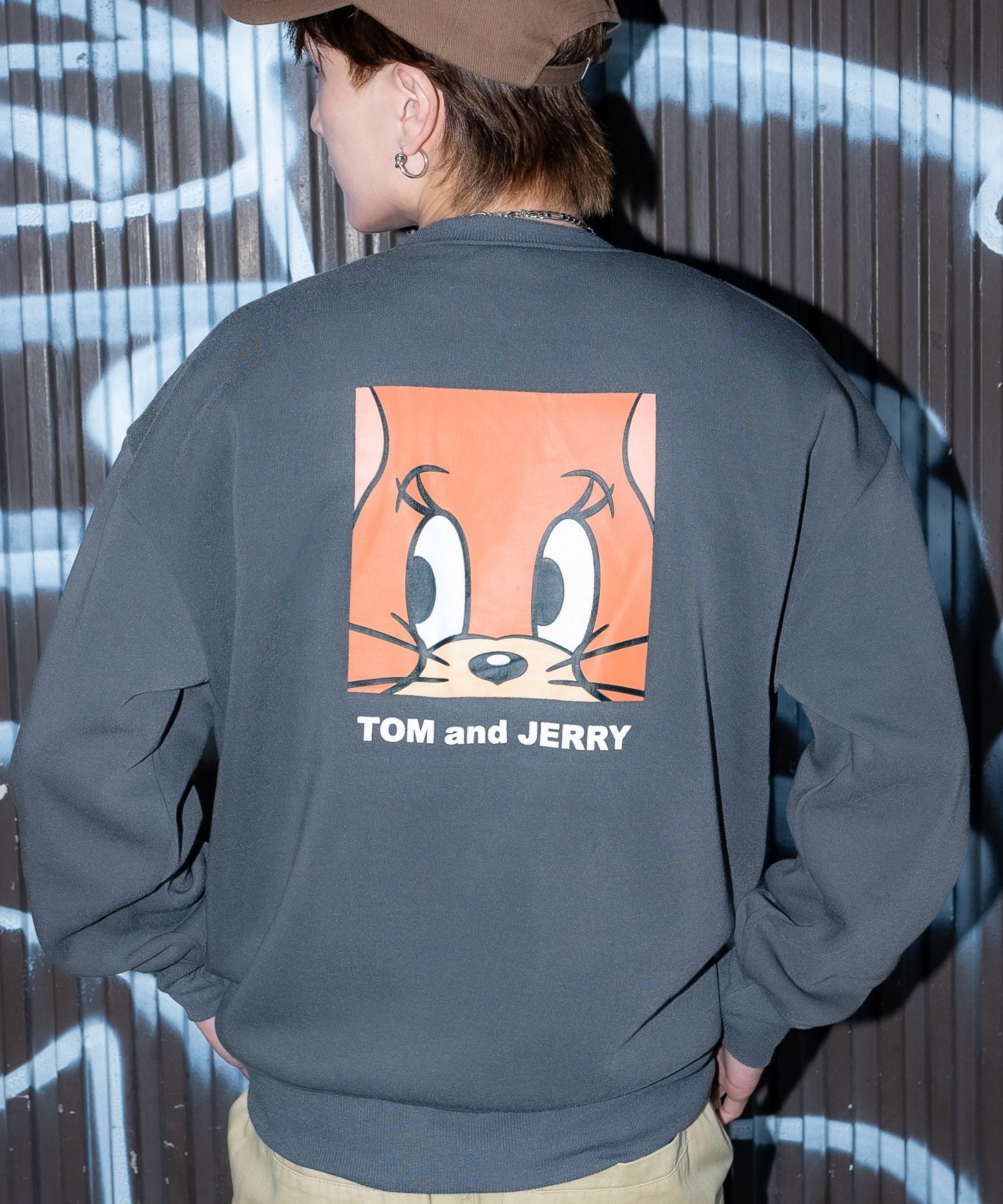 improves TOM&JERRY トムとジェリー プリント 裏起毛 スウェット トレーナー インプローブス トップス ..