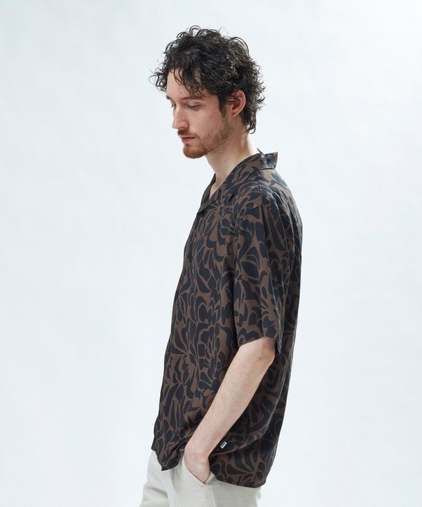 MEN'S BIGI 【Wax London/ワックスロンドン】アロハシャツ メンズ ビギ トップス シャツ・ブラウス ブラウン【送料無料】