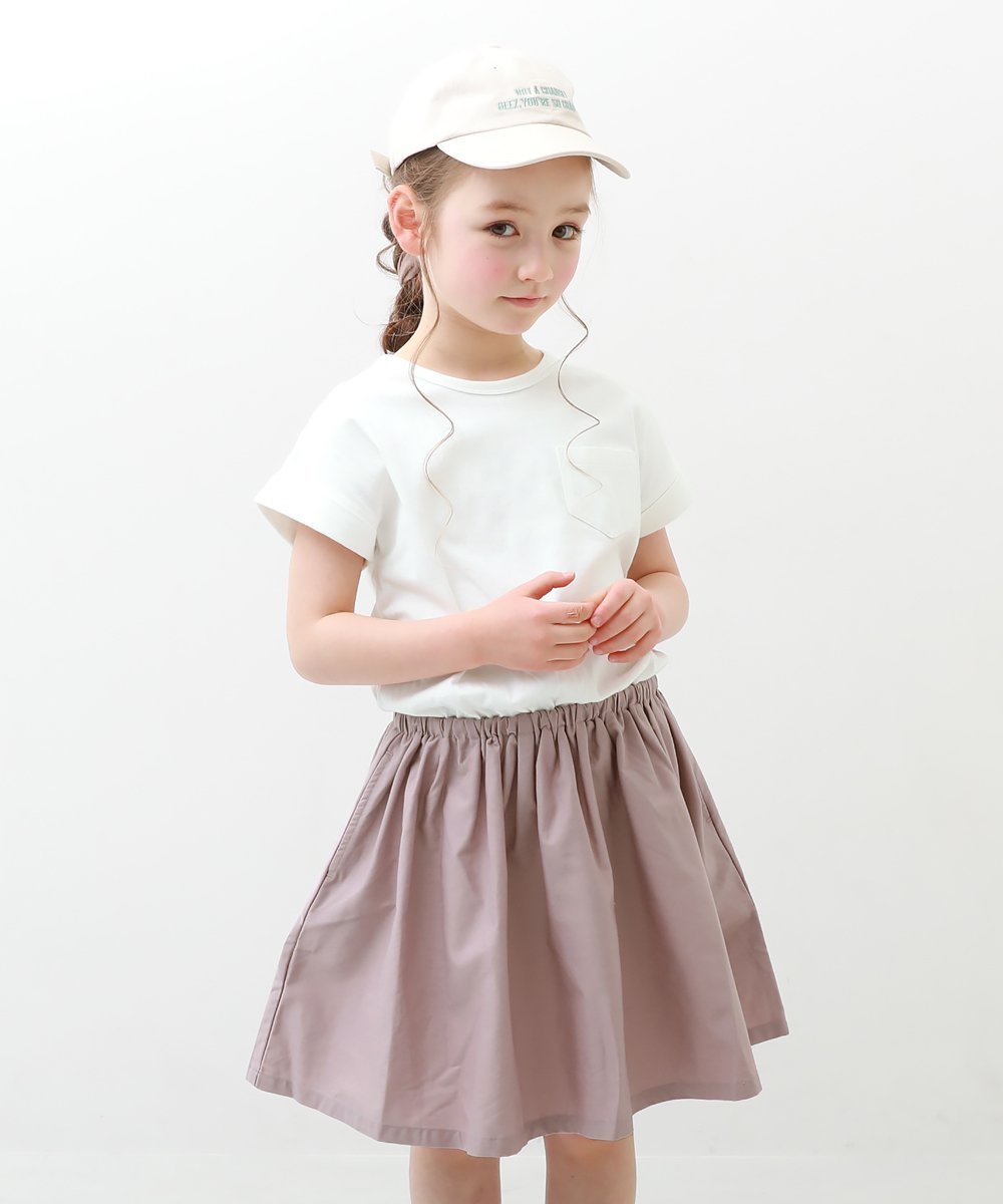 devirock 半袖ドッキングワンピース ベビー ワンピースデビロック 子供服 キッズ デビロック ワンピース 半袖ワンピース パープル イエロー レッド ブラウン ピンク オレンジ ベージュ