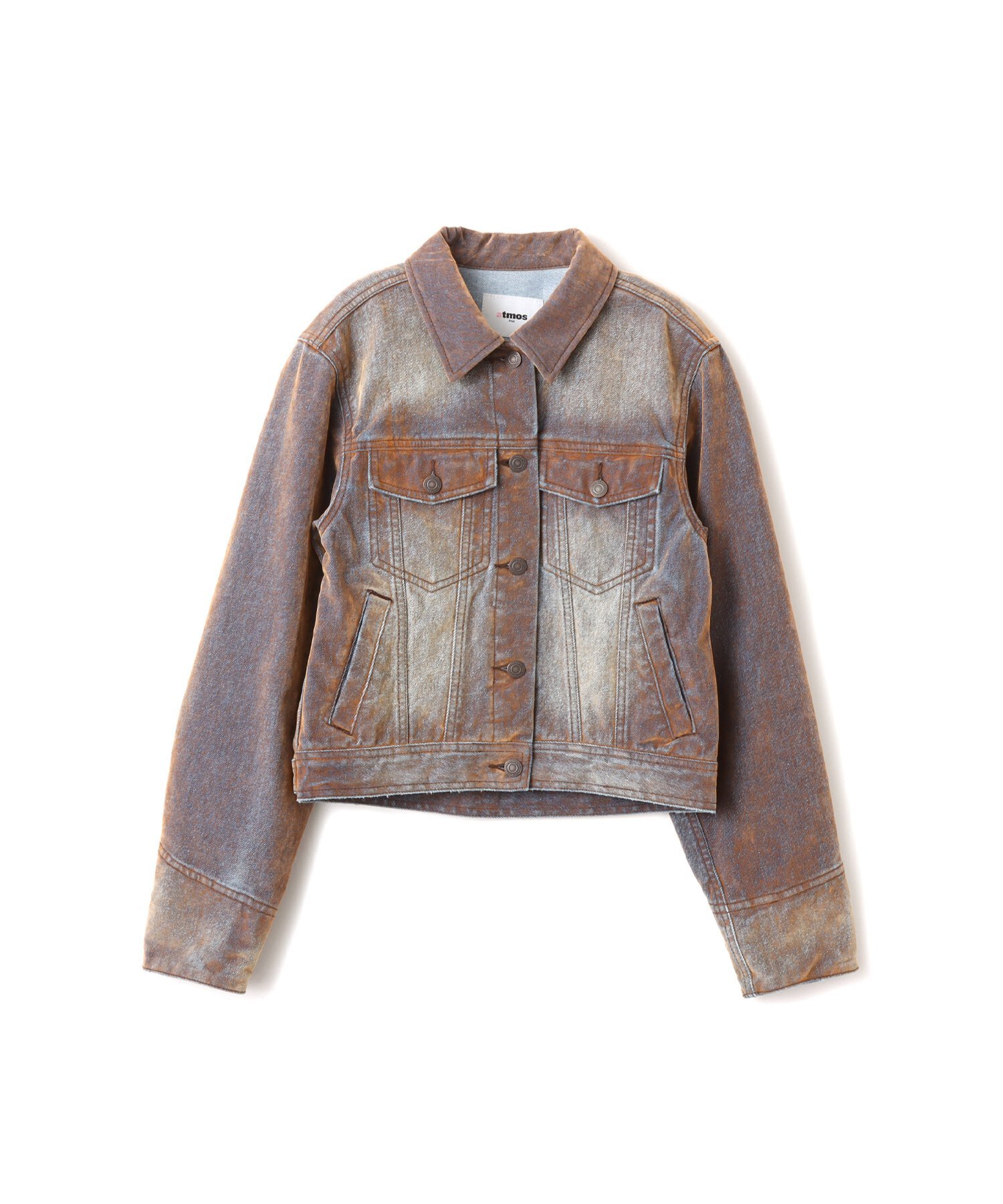 atmos pink atmos pink Flocky Denim Jacket BRONZE アトモス ジャケット・アウター その他のジャケット・アウター ブラウン