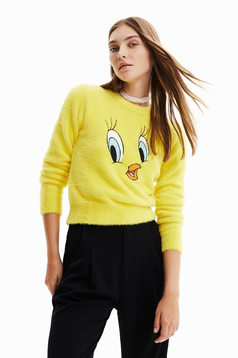 【SALE／40%OFF】Desigual トゥイーティー セーター デシグアル トップス ニット イエロー【送料無料】のサムネイル