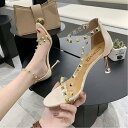 【SALE/30%OFF】Aimoon アンクルストラップ ピンヒール ミニミニストア シューズ・靴 サンダル グリーン ホワイト ベージュ ブラック