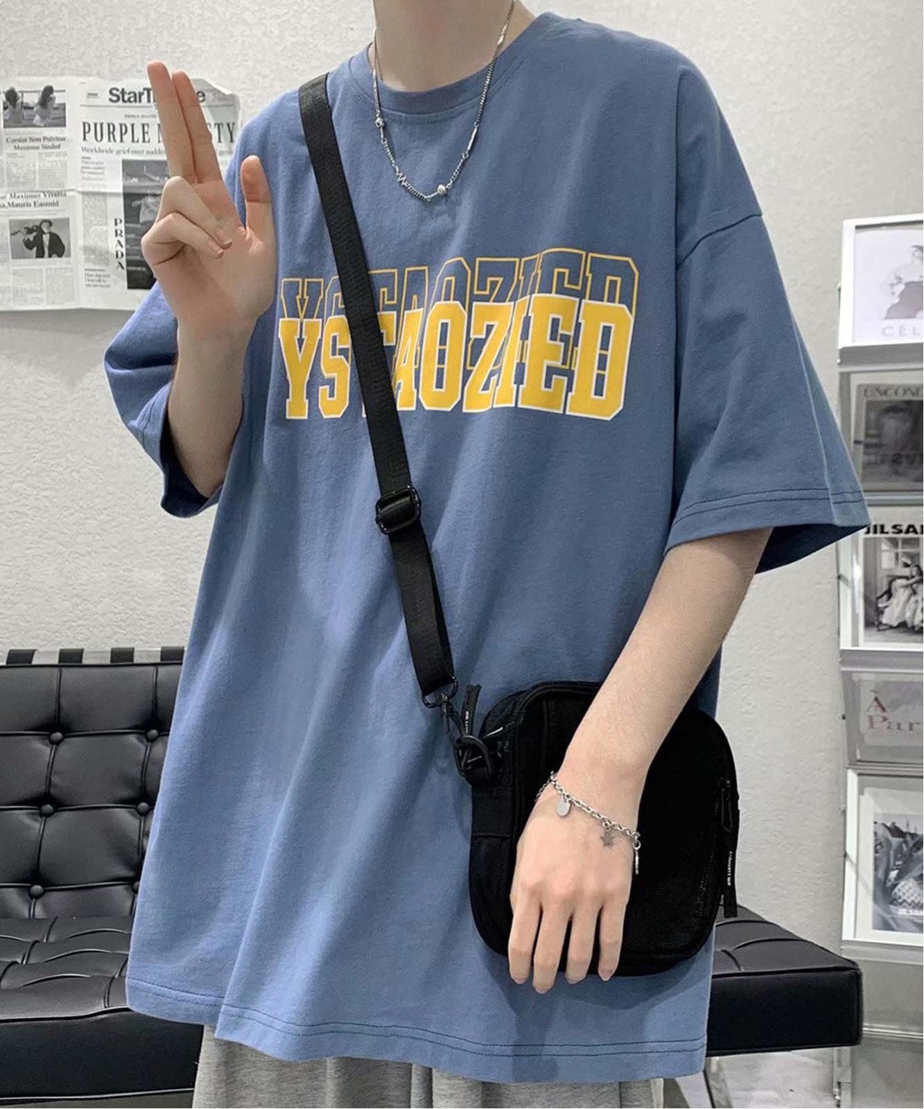DEVICE select ビッグシルエット ロゴ プリント 半袖 Tシャツ メンズ レディース デバイス トップス カットソー・Tシャツ ホワイト ブルー ブラック