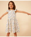 【SALE/10%OFF】PETIT BATEAU ポプリンドットプリントワンピース プチバトー ワンピース・ドレス ワンピース【送料無料】