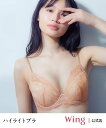 Wing ウイング 【ハイライトブラ】 ブラジャー 立体感のあるバストをメイク ウイング インナー・ルームウェア ブラジャー ブラウン ベージュ