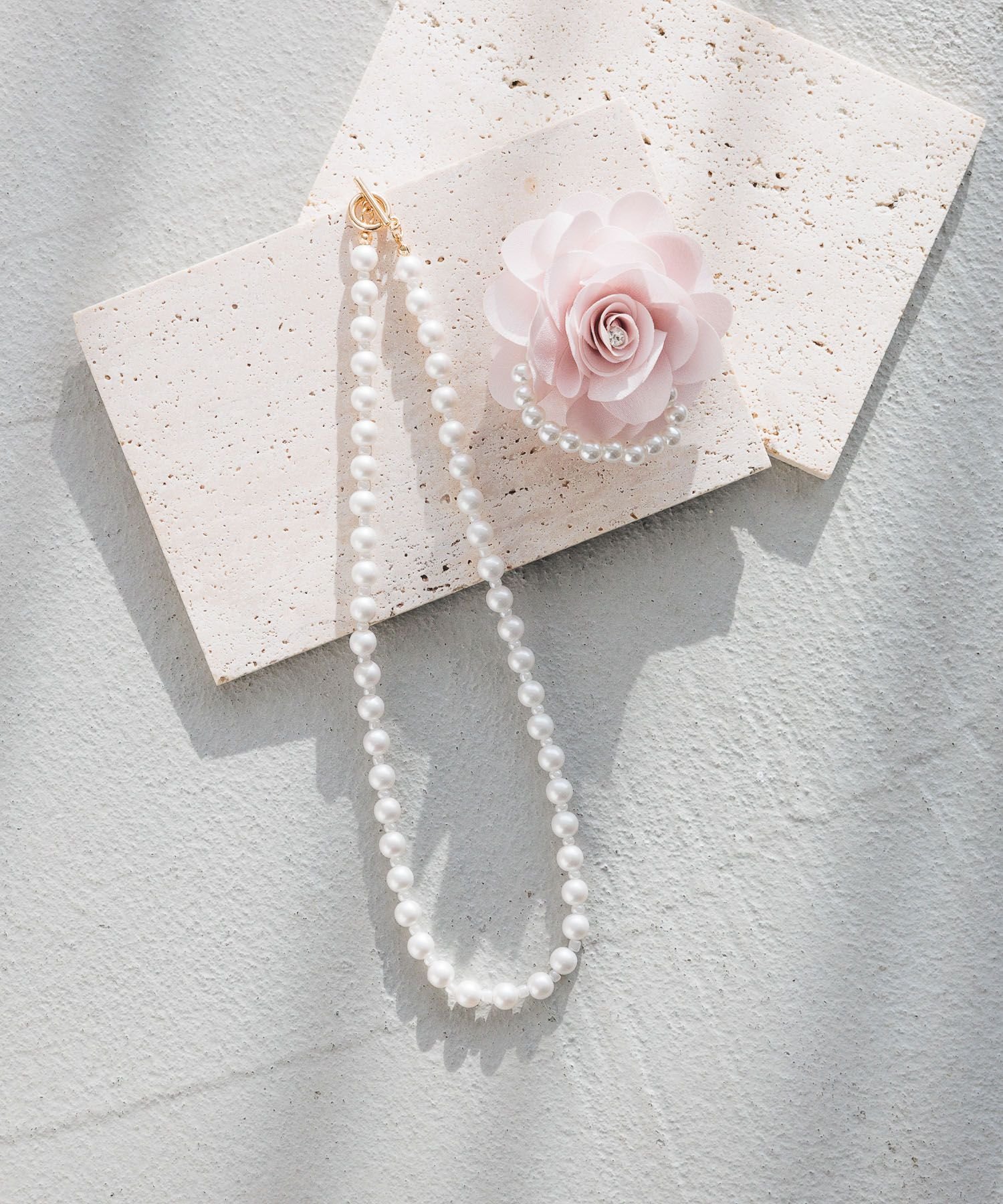【SALE／30%OFF】GLOBAL WORK シェルパール&コサージュ/250497 グローバルワーク アクセサリー・腕時計 ネックレス ピンク グレー stylife-14904292 Rakuten Fashion サンプル画像2