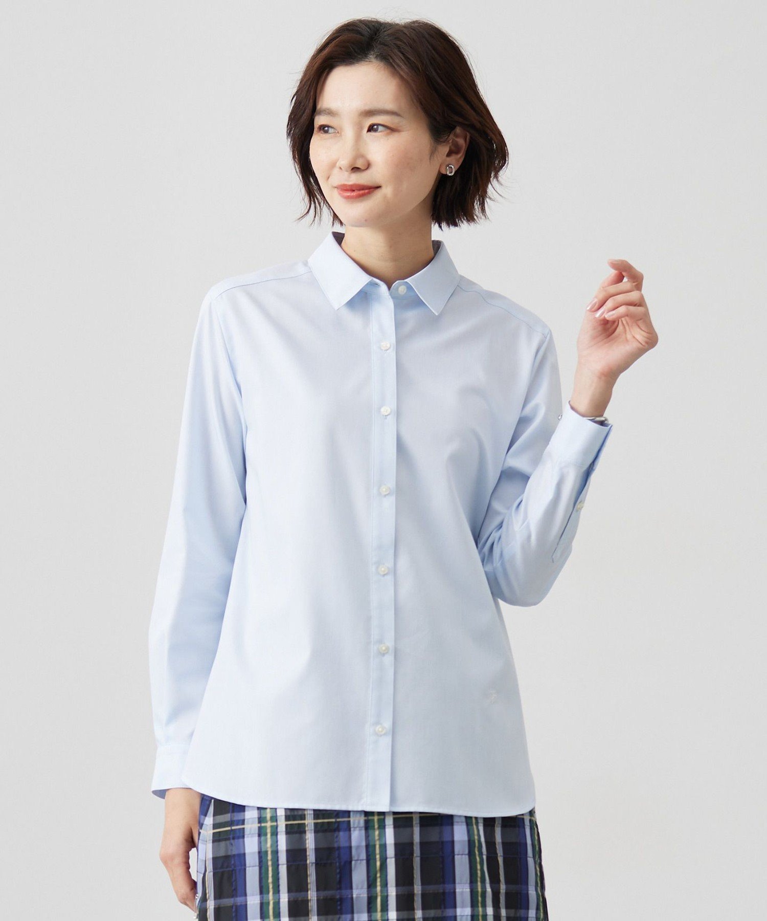 J.PRESS LADIES L 【WEB限定・洗える】クラシックピンオックス シャツ ジェイプレス トップス シャツ・ブラウス ホワイト イエロー ブルー