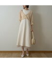 Rouge vif la cle 【一部店舗限定】【2点セット】シアーショートカーディガン*ノースリーブワンピセッ ルージュ・ヴィフ ラクレ ワンピース・ドレス...