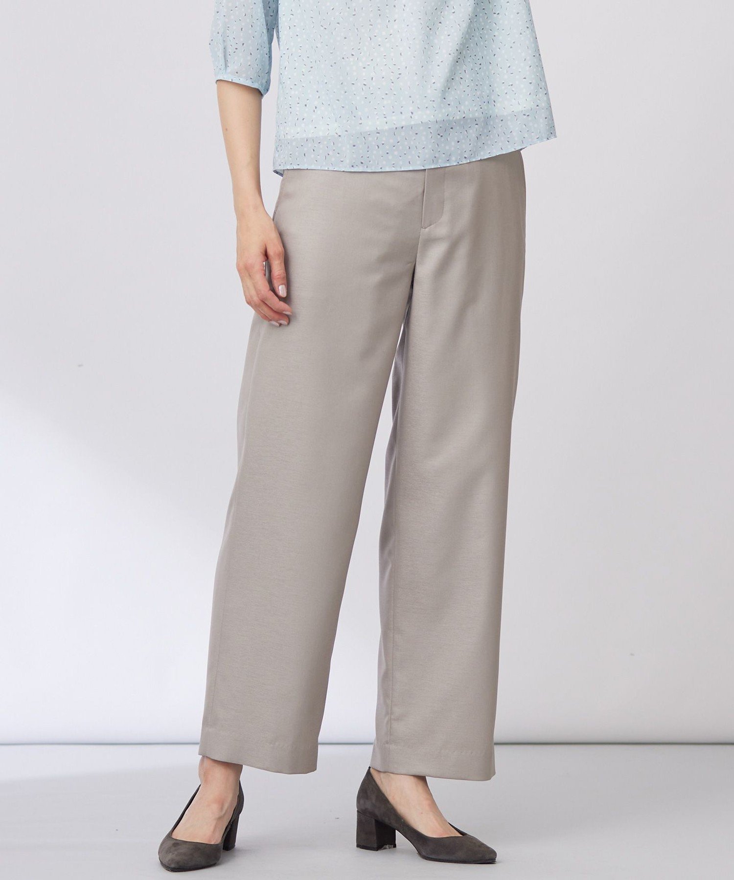 J.PRESS 【セットアップ対応・洗える・UV加工・吸水速乾】OXIJEWELストレッチ ストレート パンツ ジェイプレス パンツ その他のパンツ ネイビー ベージュ グレー