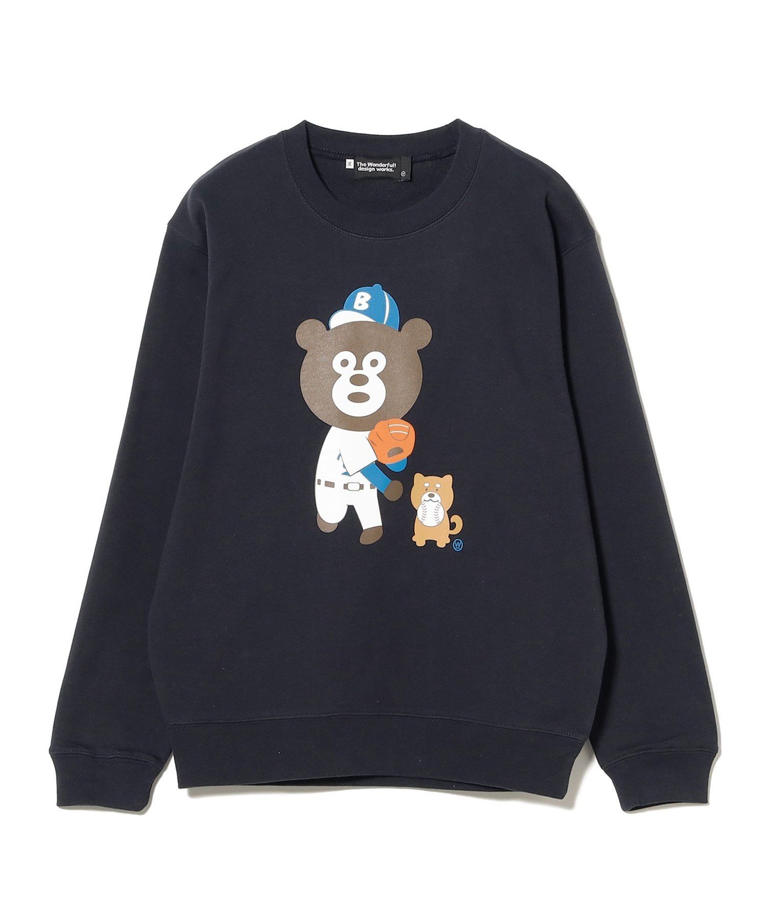 【SALE／40%OFF】BEAMS T The Wonderful! Design works. / Pitcher BEAR CREW ビームスT トップス スウェット・トレーナー ネイビー【送料無料】