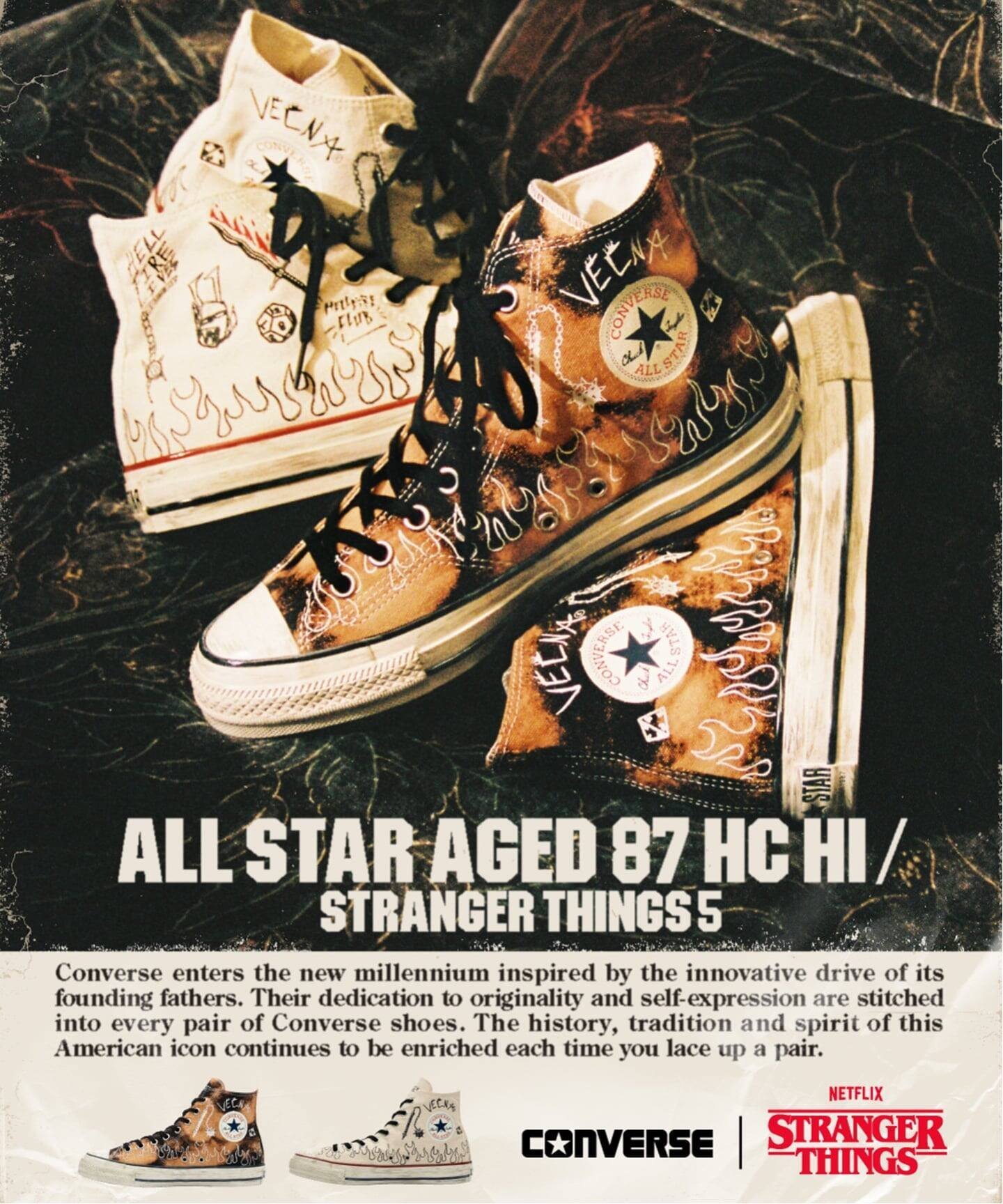 JOINT WORKS CONVERSE / コンバース AS AG 87 HC HI / STRANGER THING ジョイントワークス シューズ・靴 スニーカー ベージュ ブラック【送料無料】