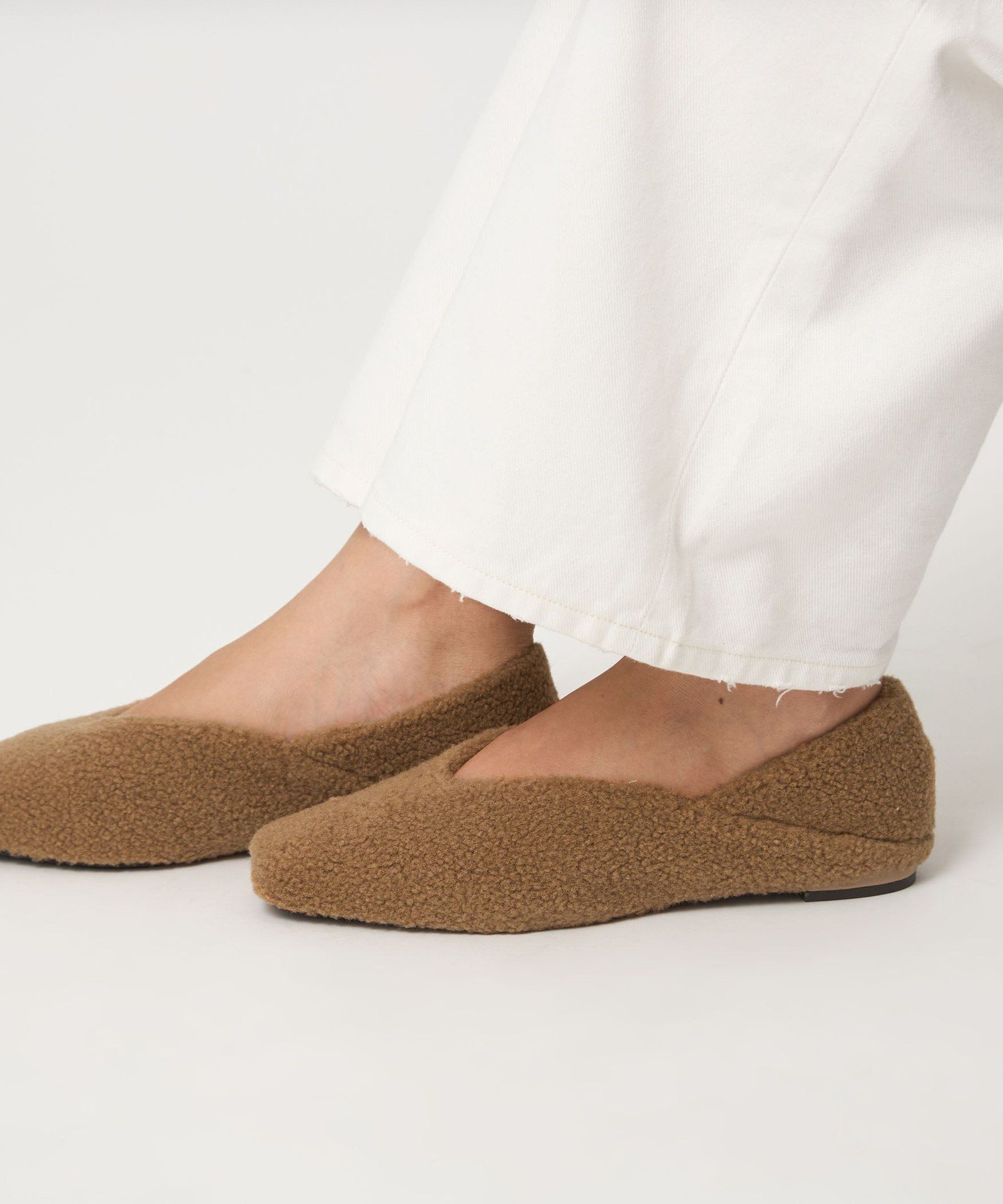 【SALE／30%OFF】UNITED ARROWS green label relaxing スクエア 2WAY フラットシューズ(ベージュ) ユナイテッドアローズ アウトレット シューズ・靴 パンプス ベージュ【送料無料】