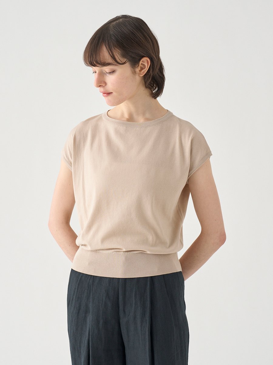 【SALE／20%OFF】JOHN SMEDLEY コットンボートネック ワイドニットトップス ｜ S4832 ｜ 30G ジョンスメドレー トップス ニット【送料無料】