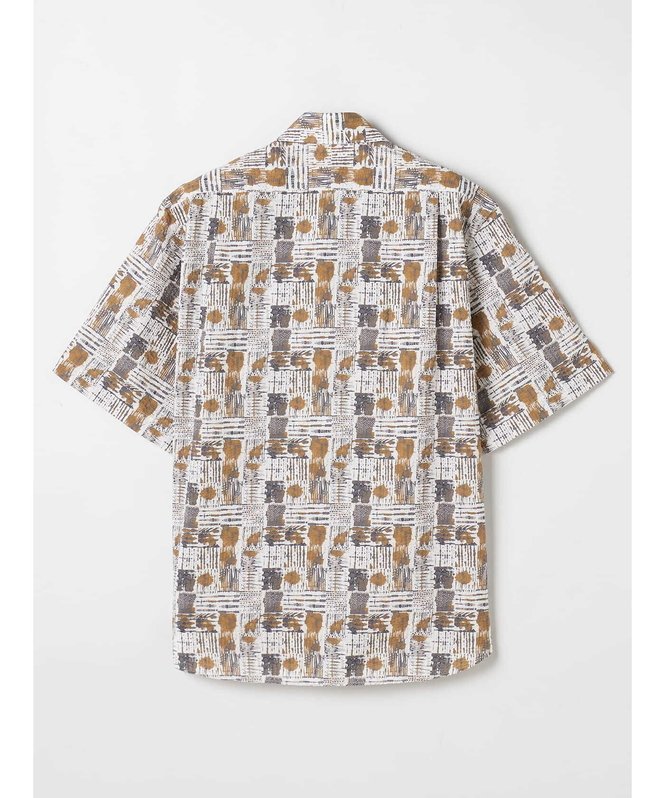 MEN Block check Shirt アクアスキュータム トップス シャツ・ブラウス ブラウン