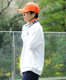 【SALE／30%OFF】BEAMS GOLF ORANGE LABEL 【吸水速乾】【UVカット】BEAMS GOLF ORANGE LABEL / ダンボール 襟付きプルオーバー 24SS ビームス ゴルフ トップス スウェット・トレーナー ホワイト ベージュ イエロー【送料無料】