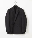 【SALE/50%OFF】MICHEL KLEIN HOMME 【セットアップ】ジャガードダブルジャケット ミッシェルクランオム ジャケット・アウター テーラードジャケット・ブレザー ブラック【送料無料】