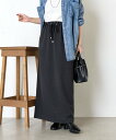 Jena espace merveilleux ウールライクイージースカート ジェナエスパスメルヴェイユ スカート ロング・マキシスカート グレー ホワイト カーキグリーン【送料無料】