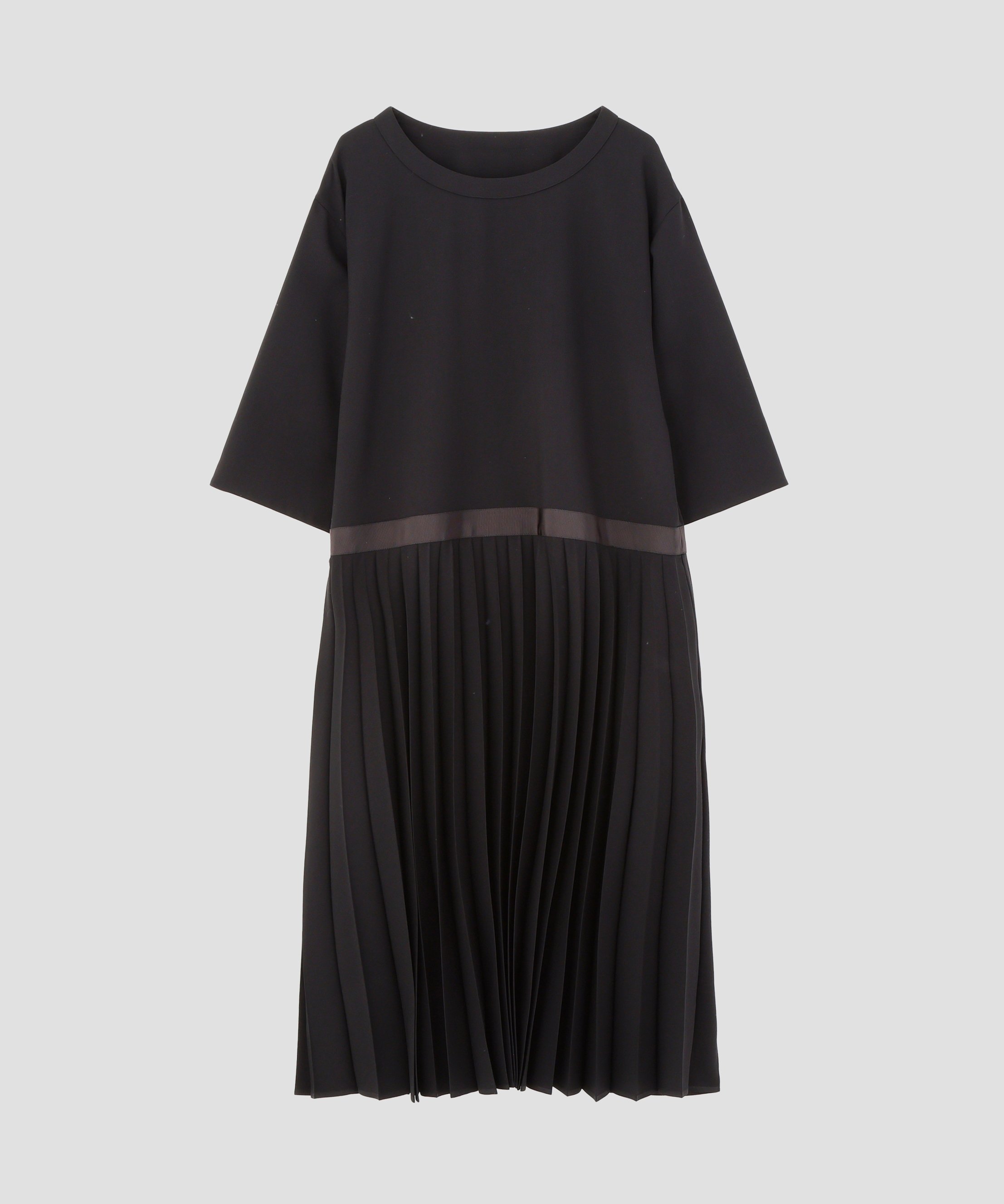 MARGARET HOWELL FINE WOOL POPLIN DRESS マーガレット・ハウエル ワンピース・ドレス その他のワンピース・ドレス ブラック