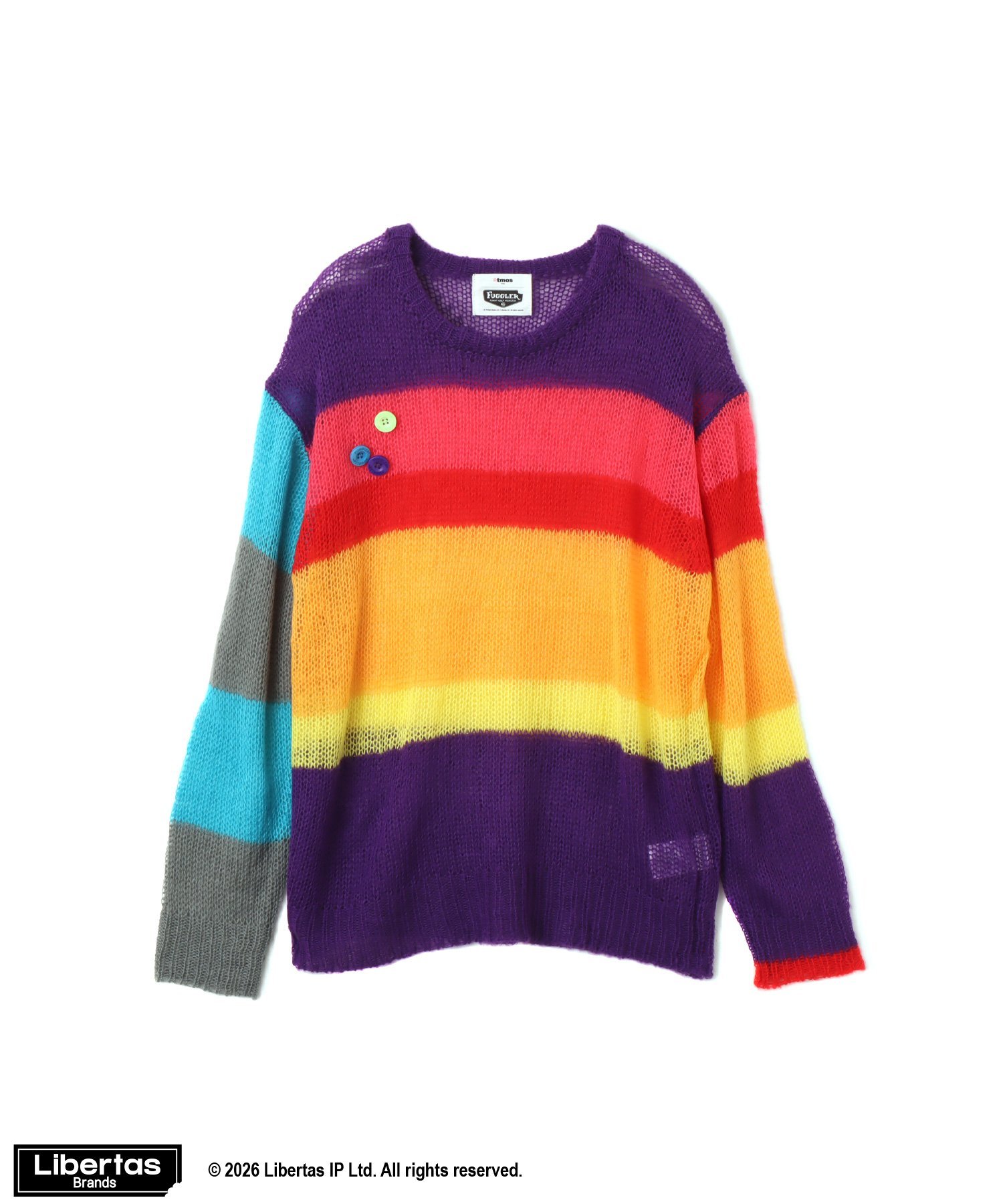 atmos pink atmos pink x FUGGLER Crew Neck Knit Top MULTI アトモス トップス ニット【送料無料】
