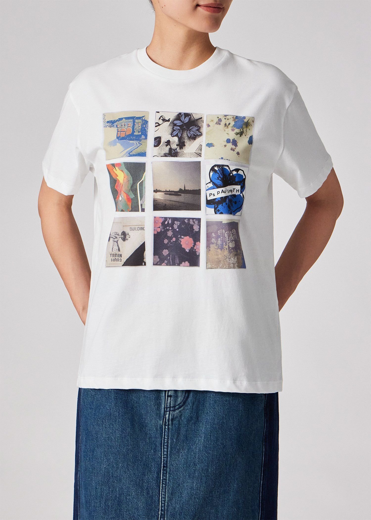 ウィメンズ コラージュプリント 半袖Tシャツ ポール・スミス トップス カットソー・Tシャツ ホワイト