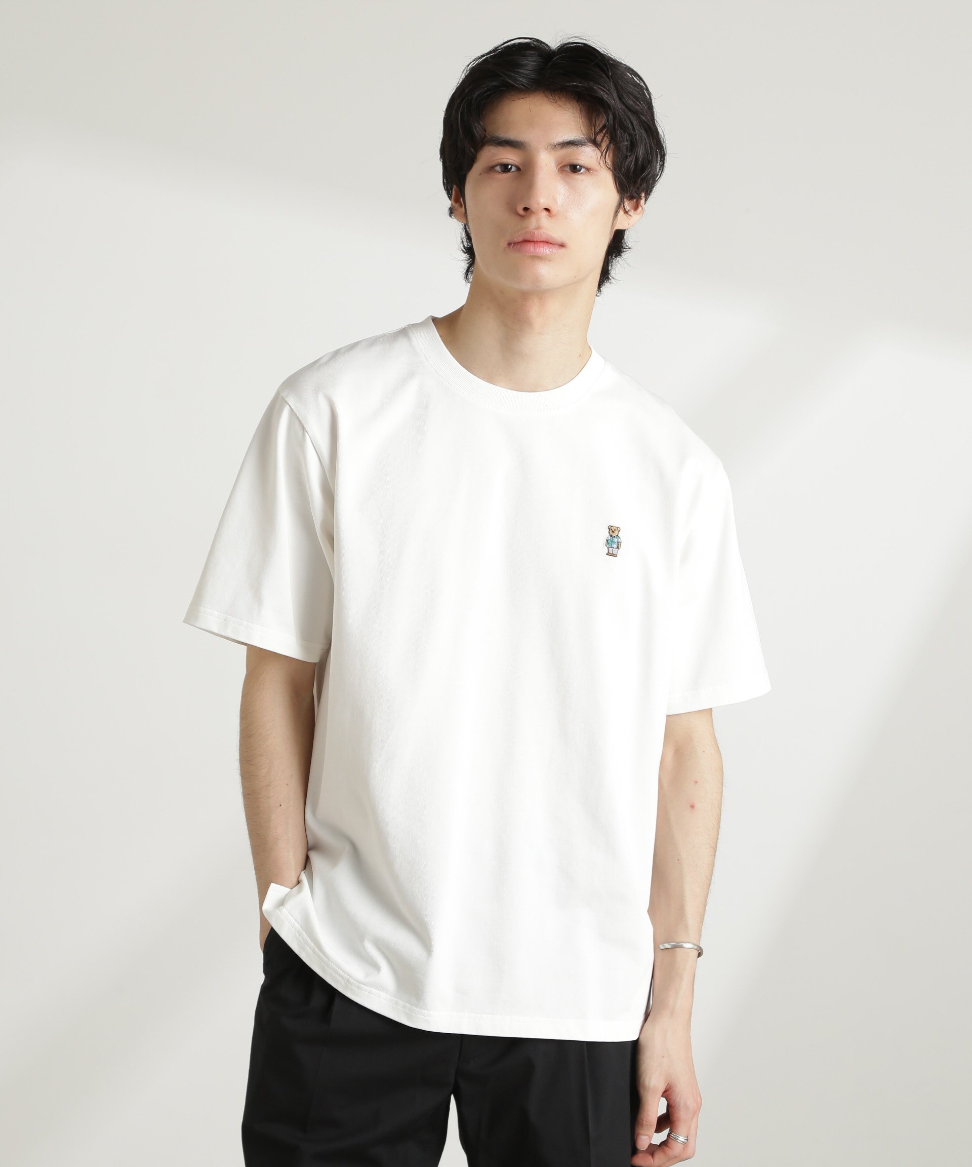 NANO universe ナノベアTシャツ 半袖 ナノユニバース トップス カットソー・Tシャツ