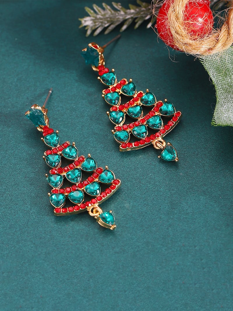 【SALE／20%OFF】Coo+i Coo+i/(W)クリスマスツリーデザインピアス スレンダー アクセサリー・腕時計 ピアス グリーン