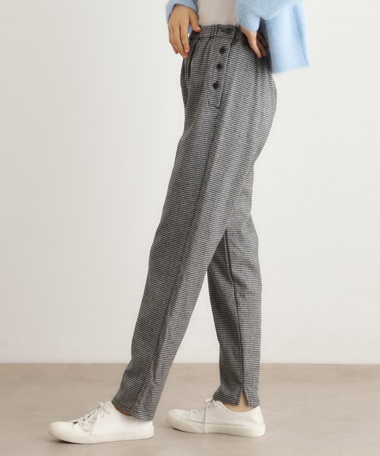 LAURA ASHLEY HOME 【日本製】カシミヤ混ストレッチパンツ ローラ アシュレイ パンツ その他のパンツ ブラック ブルー