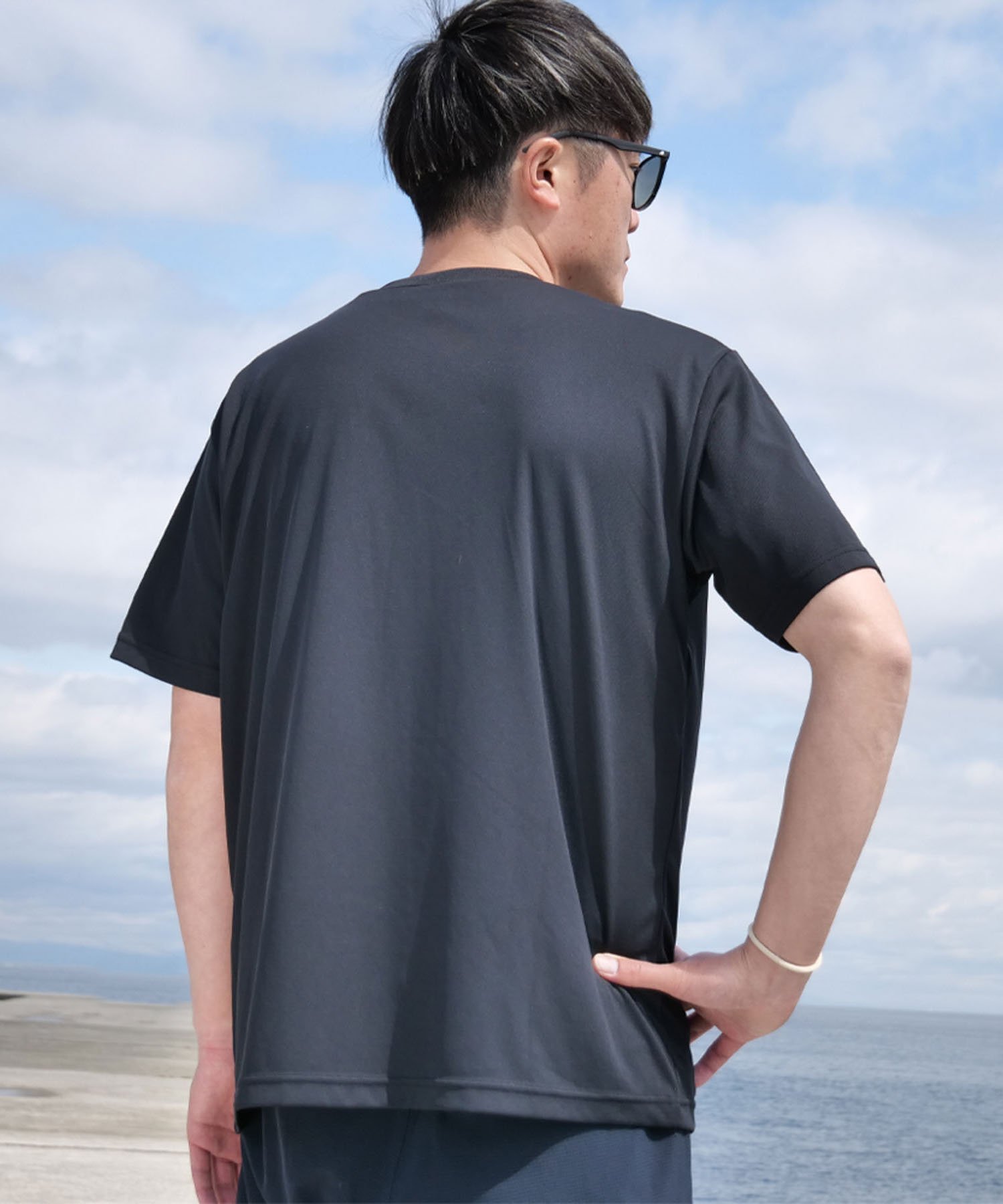 ドライシフトTシャツ フリーノット トップス カットソー・Tシャツ ブラック