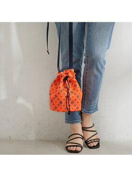 【SALE/77%OFF】Daily russet 巾着ショルダーバッグ デイリーラシット バッグ ショルダーバッグ グレー オレンジ パープル カーキ ブラック