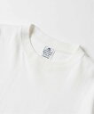 EDIFICE 【LOOPWHEELER for LOWERCASE】別注 ツリテンジク ビッグTシャツ エディフィス トップス カットソー・Tシャツ ホワイト グリー..