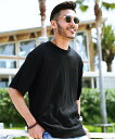 JIGGYS SHOP SELECT ドライタッチサマーニットTシャツ ジギーズショップ トップス カットソー・Tシャツ ブルー ホワイト グリーン グレー ネ...