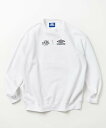 UMBRO kaoyorinakami×umbro×FREAK 039 S STORE Double Logo Crewneck Sweat フリークスストア トップス スウェット トレーナー ホワイト グレー ブラック【送料無料】