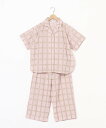 【SALE/20%OFF】KID BLUE (W)24カットドビーチェック 半袖パジャマ キッドブルー インナー・ルームウェア パジャマ ピンク イエロー【送料無料】