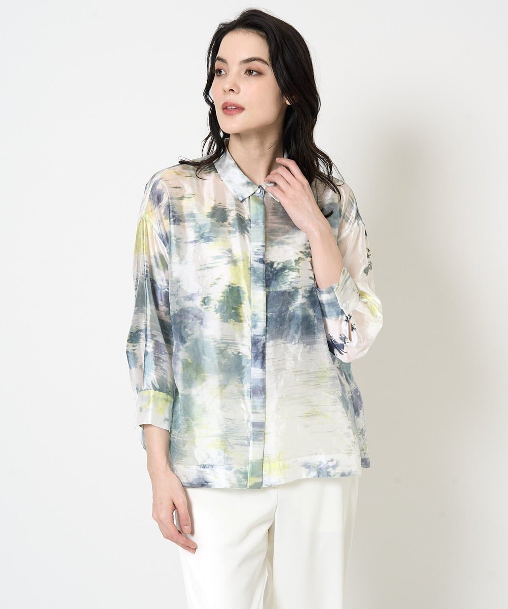 【SALE／50%OFF】CHRISTIAN AUJARD（小さいサイズ） [セットアップ対応]カゴ染めブラウス メゾンドゥサンク トップス シャツ・ブラウス ホワイト【送料無料】