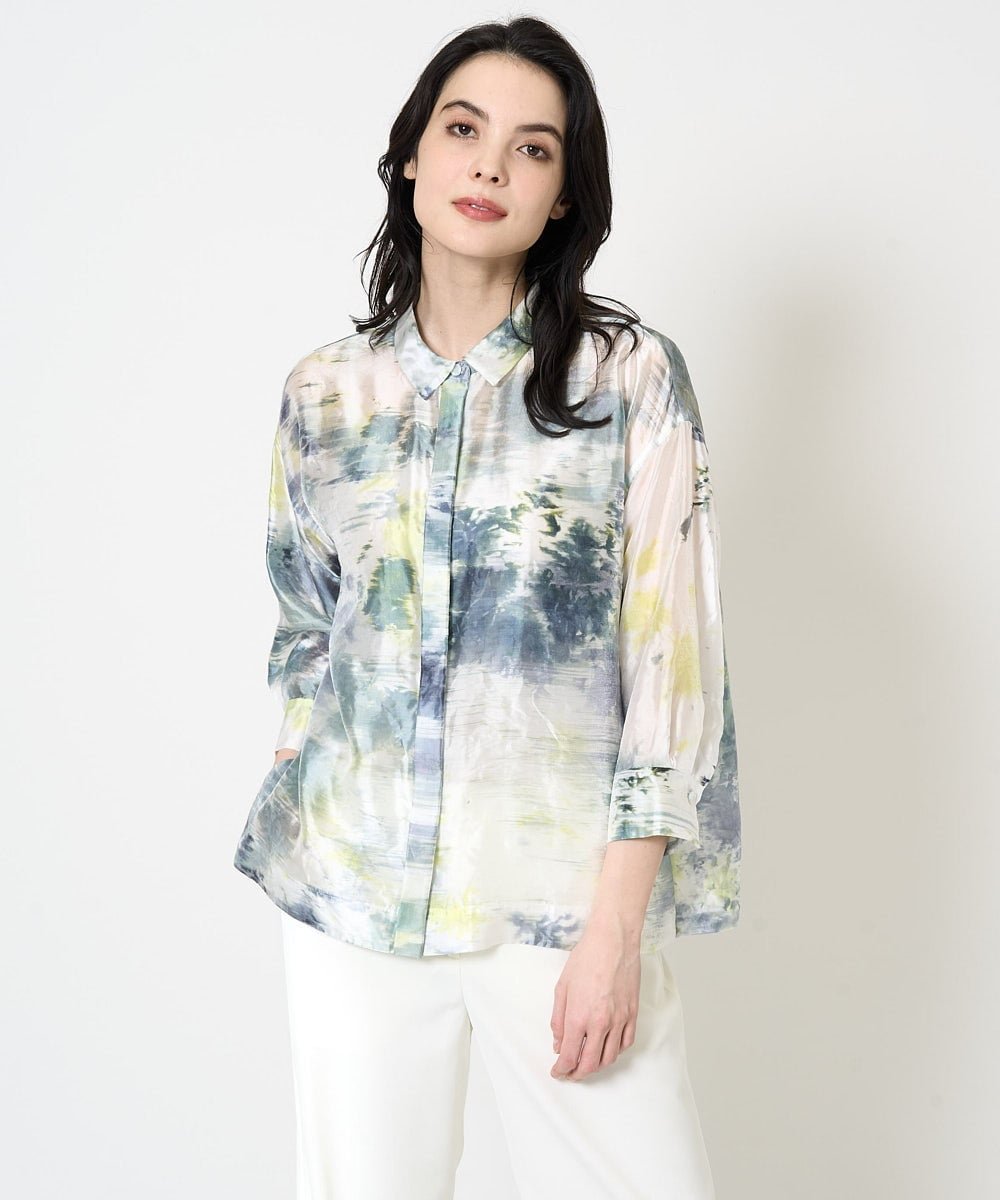 【SALE／50%OFF】CHRISTIAN AUJARD（小さいサイズ） [セットアップ対応]カゴ染めブラウス メゾンドゥサンク トップス シャツ・ブラウス ホワイト【送料無料】