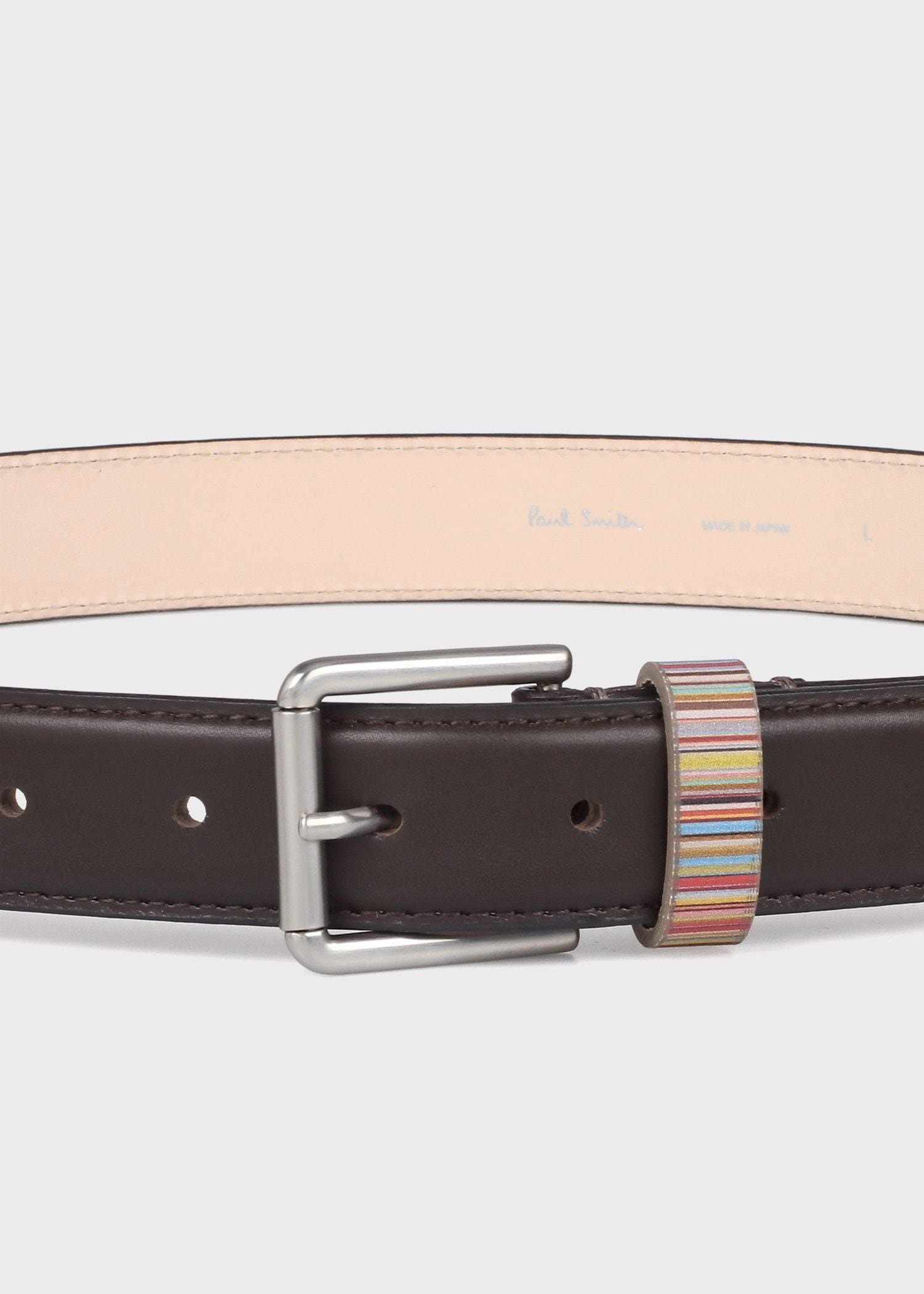 Paul Smith "Signature Stripe Loop" ベルト ポール・スミス ファッション雑貨 ベルト ブラック【送料無料】