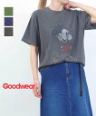 Goodwear グッドウェア ミッキーヴィンテージプリントT ブルーコムブルー トップス カットソー・Tシャツ ネイビー ブラック【送料無料】