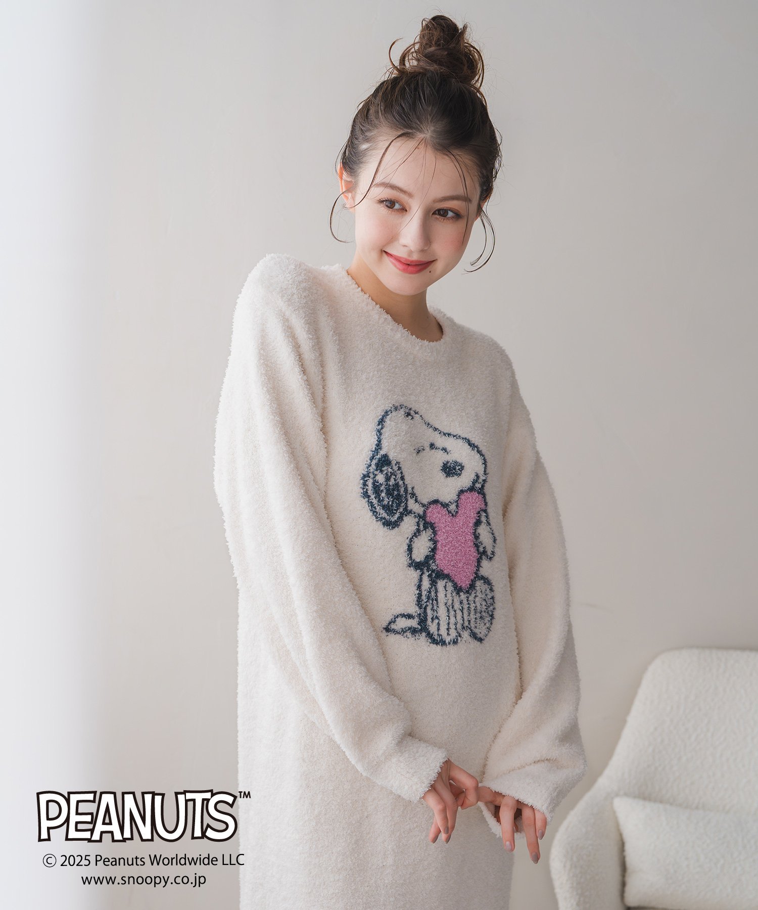 MISCH MASCH MM548901 PEANUTSデザインルームウェアワンピース ミッシュマッシュ ワンピース・ドレス ..