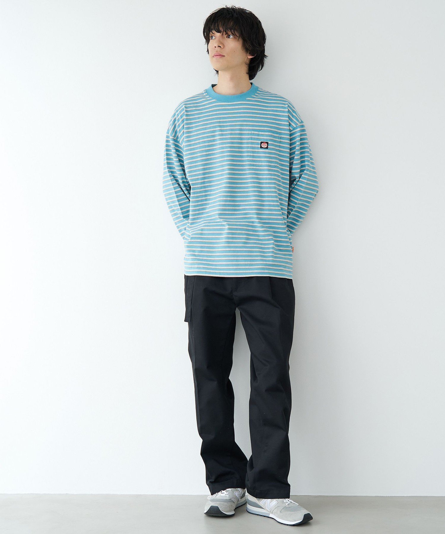 REDKAP(レッドキャップ)別注ボーダーTシャツ コーエン トップス カットソー・Tシャツ グリーン ブルー