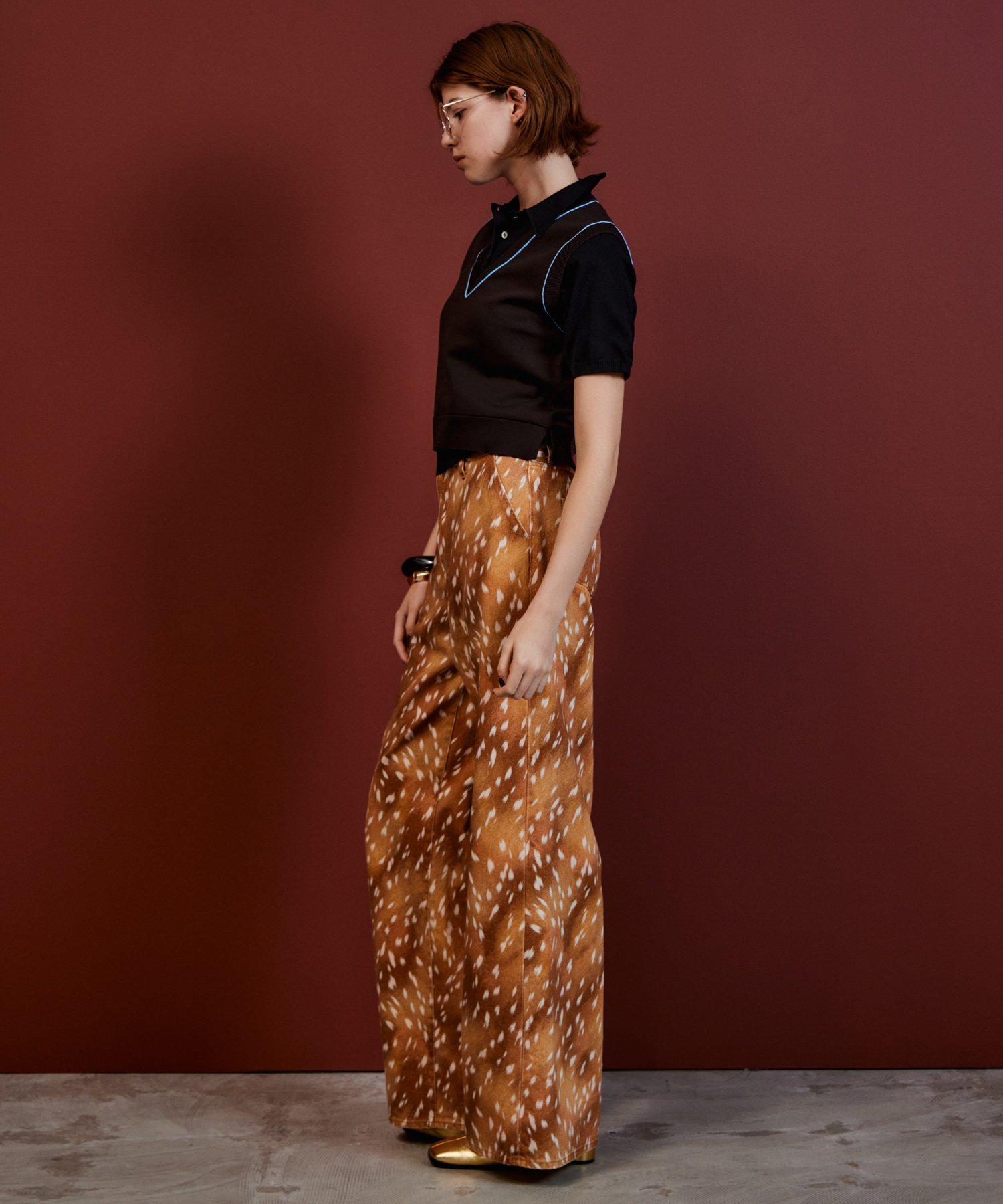 MAISON SPECIAL Wide Bambi Print Pants メゾンスペシャル パンツ その他のパンツ