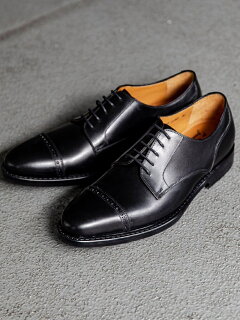 Punched Cap Toe Derby 3131-499-0499: Black Punched Cap Toe Derby 3131-499-0499: Black